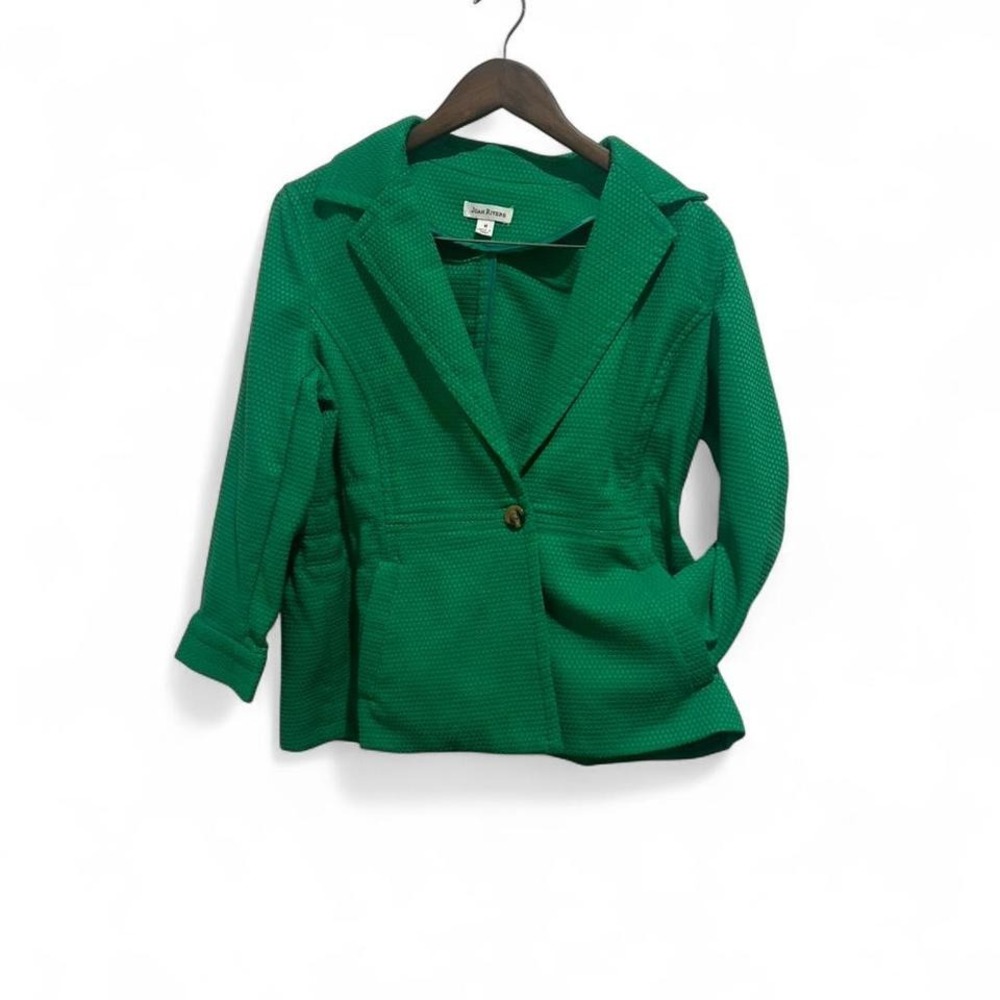 Green textured blazer, ideal for‎ casual or workwear size medium